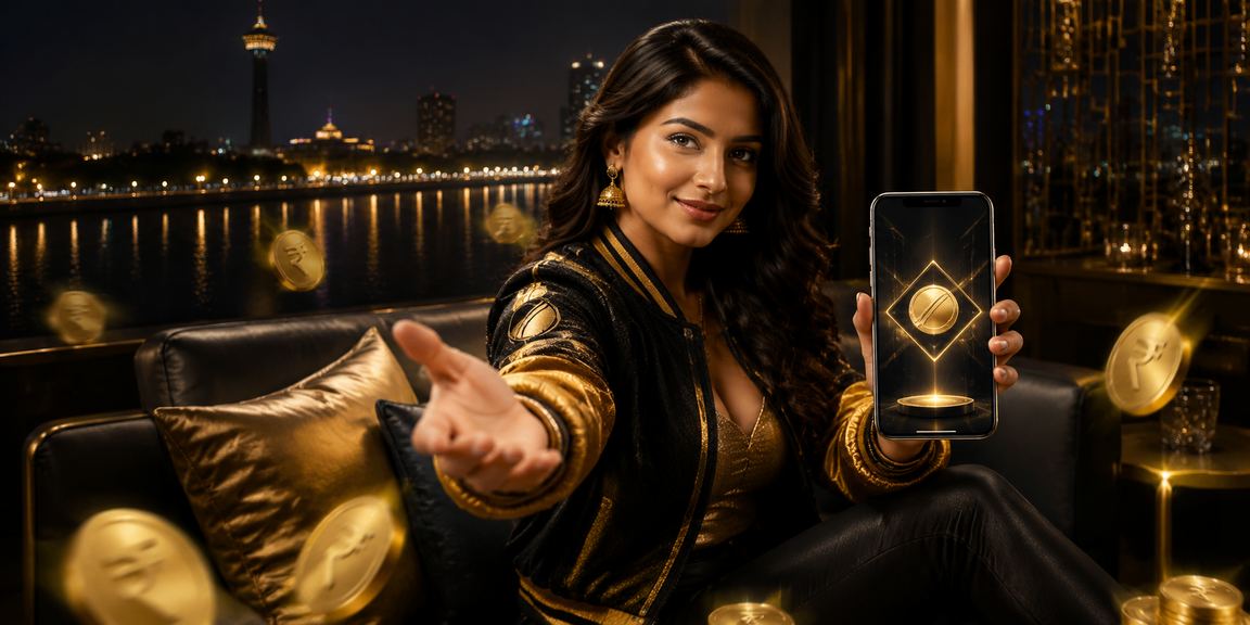 Live casino dealer hosting game for Indian players